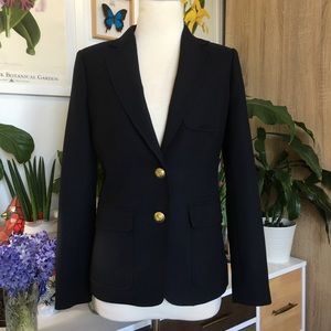 J.CREW Rhodes Italian Wool Blazer Jacket Navy